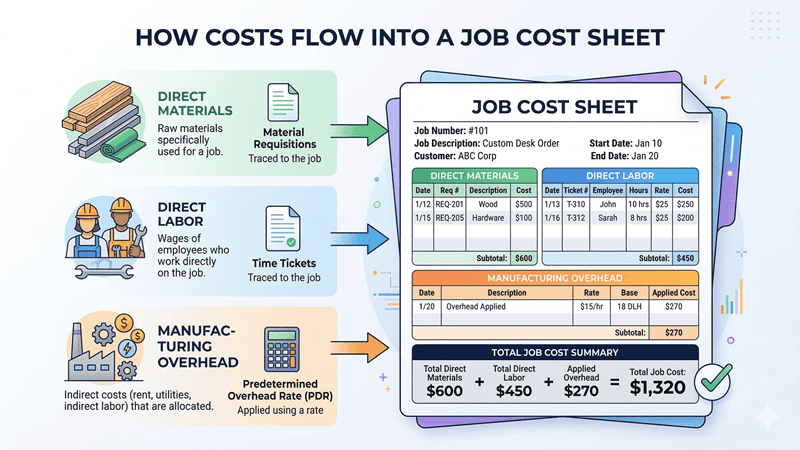 How-costs-flow-into-a-job-cost-sheet